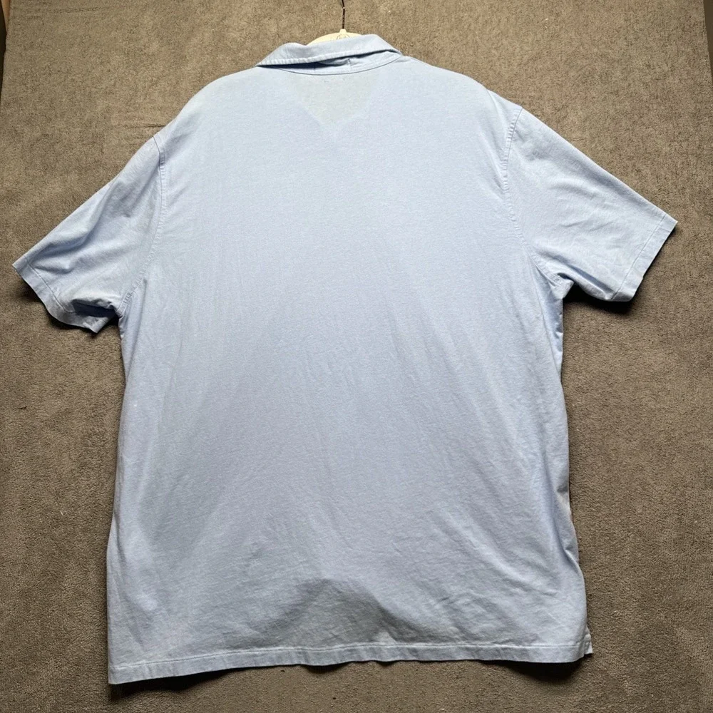 Polo Ralph Lauren Light Blue Polo Shirt XL Classic‎ Fit Pocket Preppy Style